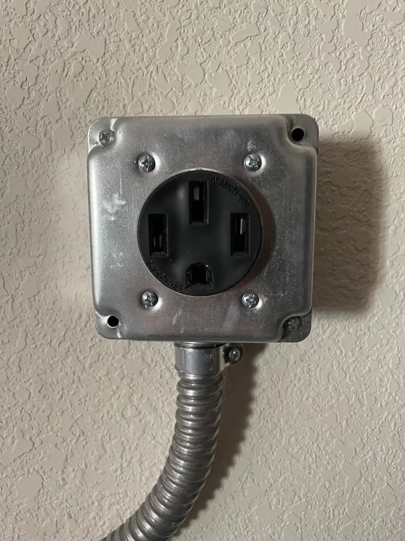 NEMA 14-50 outlet installed for Electrical Panel Upgrade in Barnesville